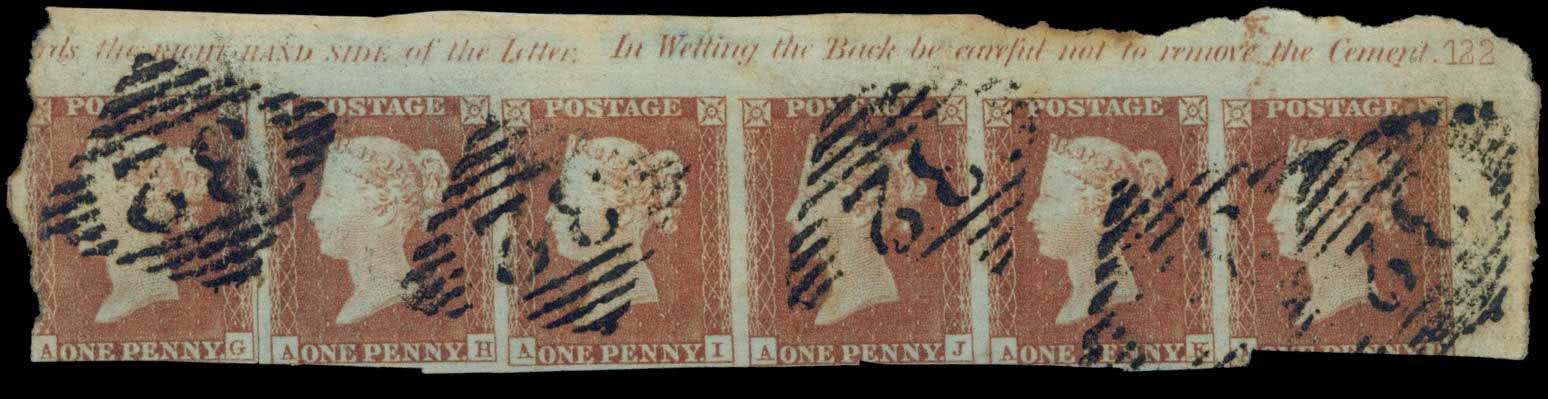  plate number and inscription cancelled by five strikes of the Irish 