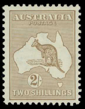 1915 Australia Roo Stamps 2 1/2d indigo 2nd wmk short perfs SG 25 Used 