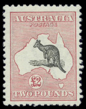 1929 6d Chestnut Kangaroo Good Used Small Multiple wmk 