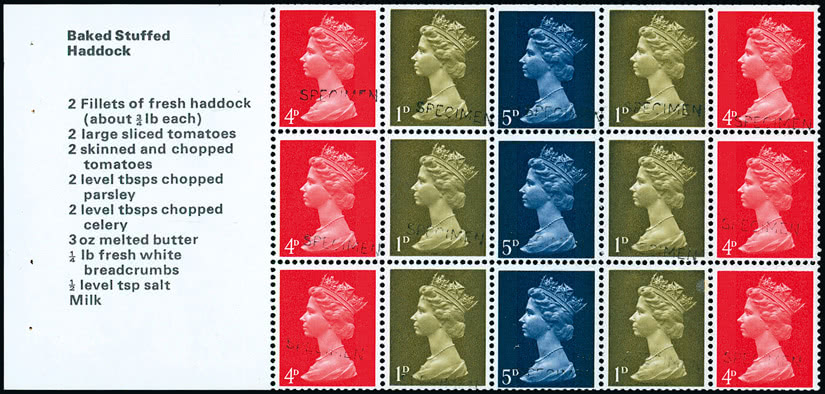 Lot 622 - Great Britain queen elizabeth ii: 1967-70 machin booklet panes - Grosvenor Auctions The Golden Collection of Great Britain Part One Lot 622 - Great Britain queen elizabeth ii: 1967-70 machin booklet panes - Grosvenor Auctions The Golden Collection of Great Britain Part One