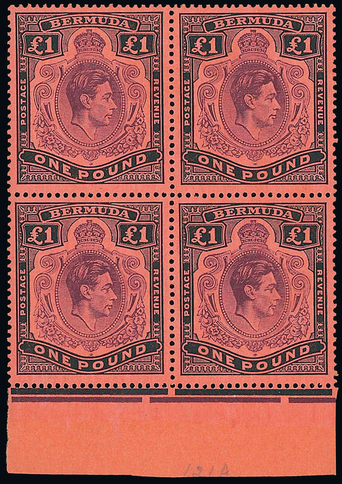 Lot 1580 - british empire and foreign countries bermuda - regular issues -  Grosvenor Auctions Auction of British Empire and Foreign Countries Postage Stamps and Postal History