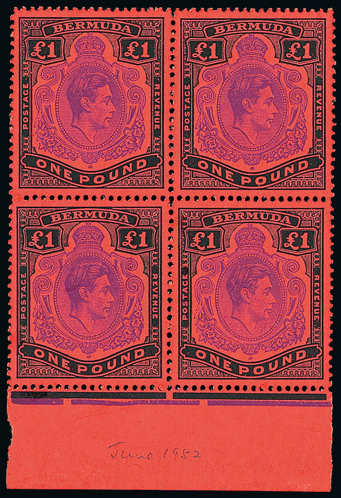 Lot 1593 - british empire and foreign countries bermuda - regular issues -  Grosvenor Auctions Auction of British Empire and Foreign Countries Postage Stamps and Postal History