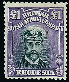 Lot 2487 - british empire and foreign countries rhodesia - regular issues -  Grosvenor Auctions Auction of British Empire and Foreign Countries Postage Stamps and Postal History