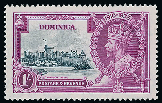 Lot 1295 - The Nick Rand Collection of 1935 Silver Jubilee Issues dominica - regular issues - Grosvenor Auctions Auction of British Empire and Foreign Countries Postage Stamps and Postal History Lot 1295 - The Nick Rand Collection of 1935 Silver Jubilee Issues dominica - regular issues - Grosvenor Auctions Auction of British Empire and Foreign Countries Postage Stamps and Postal History
