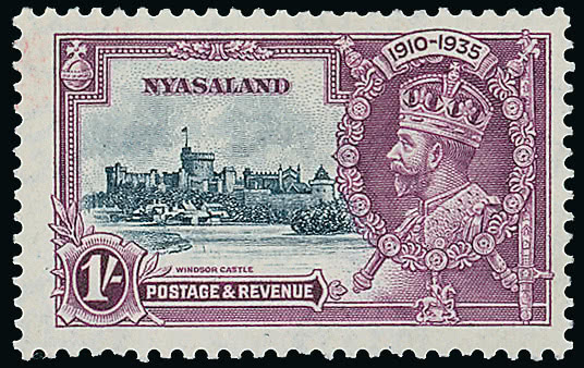 Lot 1327 - The Nick Rand Collection of 1935 Silver Jubilee Issues nyasaland - regular issues - Grosvenor Auctions Auction of British Empire and Foreign Countries Postage Stamps and Postal History Lot 1327 - The Nick Rand Collection of 1935 Silver Jubilee Issues nyasaland - regular issues - Grosvenor Auctions Auction of British Empire and Foreign Countries Postage Stamps and Postal History