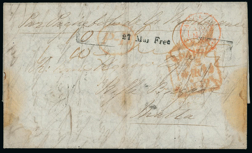 Lot 2280 - british empire and foreign countries malta - postal history -  Grosvenor Auctions Auction of British Empire and Foreign Countries Postage Stamps and Postal History