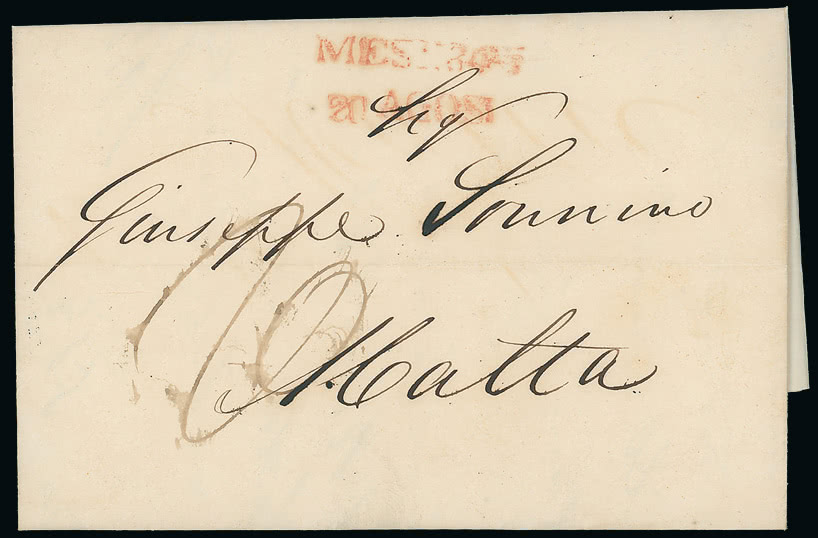 Lot 2285 - british empire and foreign countries malta - postal history -  Grosvenor Auctions Auction of British Empire and Foreign Countries Postage Stamps and Postal History