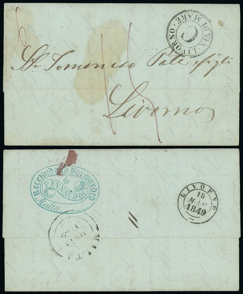 Lot 2288 - british empire and foreign countries malta - postal history -  Grosvenor Auctions Auction of British Empire and Foreign Countries Postage Stamps and Postal History