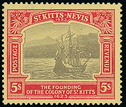 Lot 2528 - british empire and foreign countries saint kitts-nevis - regular issues -  Grosvenor Auctions Auction of British Empire and Foreign Countries Postage Stamps and Postal History