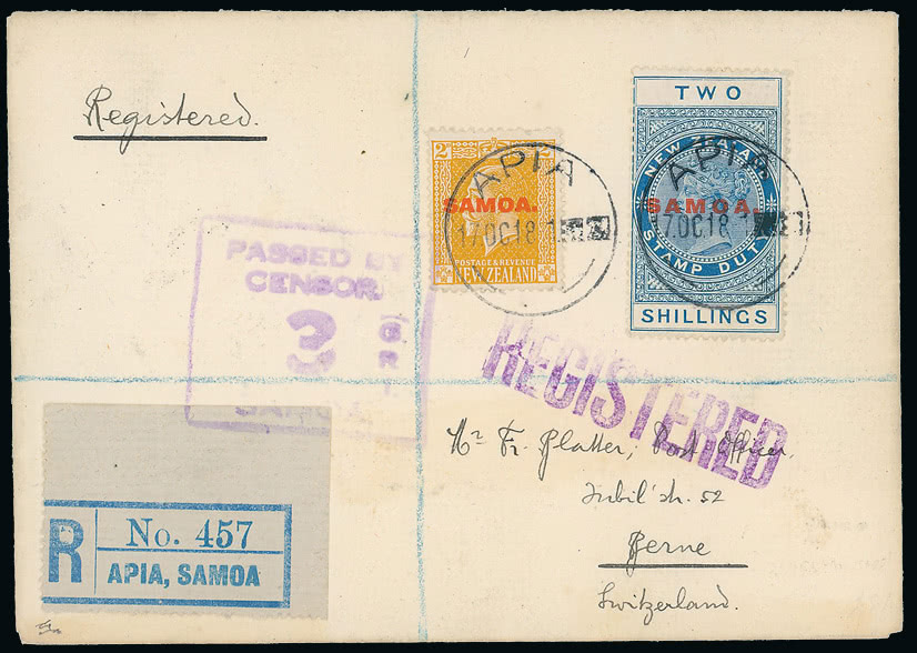 Lot 2721 - british empire and foreign countries Samoa - Cancellations and Covers - Grosvenor Auctions Auction of British Empire and Foreign Countries Postage Stamps and Postal History Lot 2721 - british empire and foreign countries Samoa - Cancellations and Covers - Grosvenor Auctions Auction of British Empire and Foreign Countries Postage Stamps and Postal History