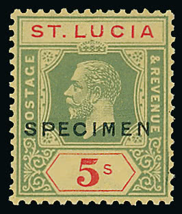 Lot 2656 - british empire and foreign countries Saint Lucia: The Trevol collection - Regular Issues -  Grosvenor Auctions Auction of British Empire and Foreign Countries Postage Stamps and Postal History