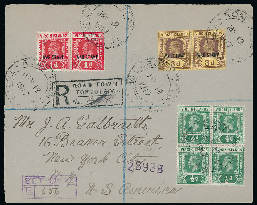 Lot 1633 - british empire and foreign countries british virgin islands - regular issues -  Grosvenor Auctions Auction of British Empire and Foreign Countries Postage Stamps and Postal History