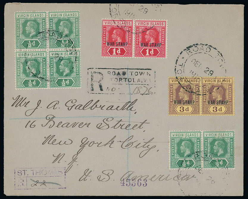 Lot 1632 - british empire and foreign countries british virgin islands - regular issues -  Grosvenor Auctions Auction of British Empire and Foreign Countries Postage Stamps and Postal History