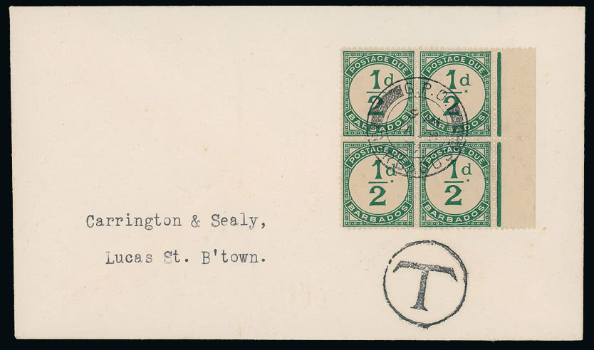 Lot 1507 - british empire and foreign countries Barbados - Postage Dues - Grosvenor Auctions Auction of British Empire and Foreign Countries Postage Stamps and Postal History Lot 1507 - british empire and foreign countries Barbados - Postage Dues - Grosvenor Auctions Auction of British Empire and Foreign Countries Postage Stamps and Postal History