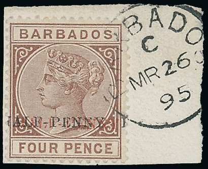 Lot 1489 - british empire and foreign countries barbados - regular issues - Grosvenor Auctions Auction of British Empire and Foreign Countries Postage Stamps and Postal History Lot 1489 - british empire and foreign countries barbados - regular issues - Grosvenor Auctions Auction of British Empire and Foreign Countries Postage Stamps and Postal History