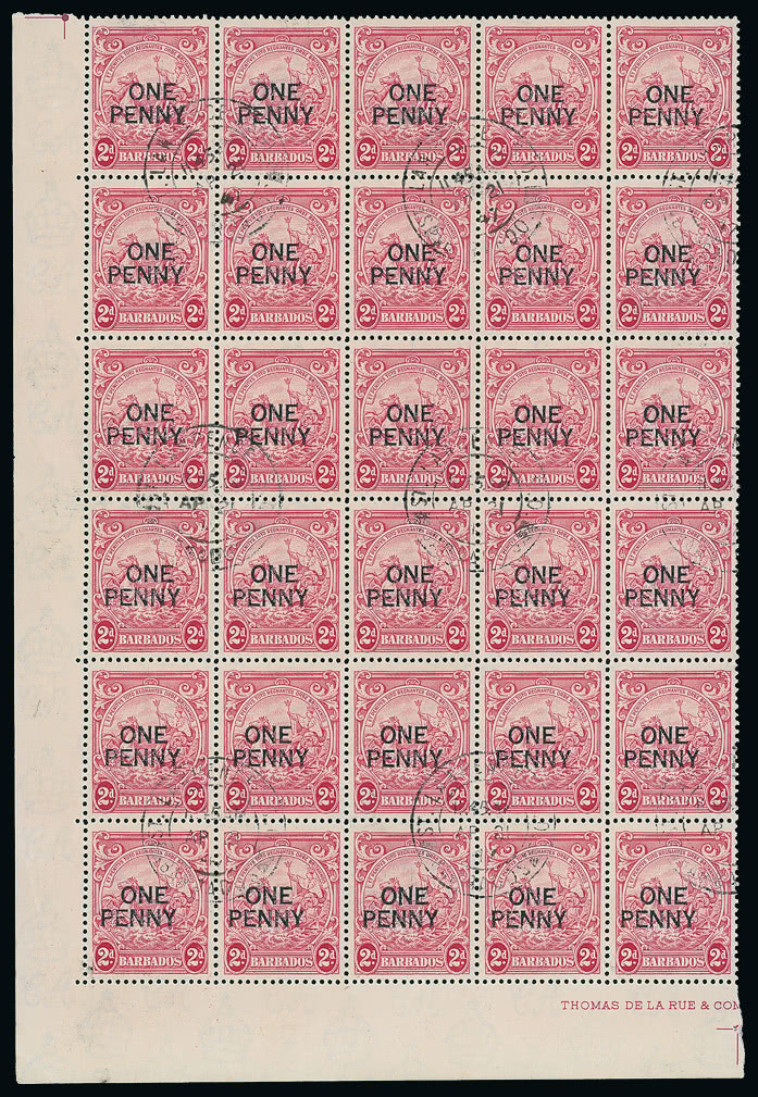 Lot 1497 - british empire and foreign countries barbados - regular issues - Grosvenor Auctions Auction of British Empire and Foreign Countries Postage Stamps and Postal History Lot 1497 - british empire and foreign countries barbados - regular issues - Grosvenor Auctions Auction of British Empire and Foreign Countries Postage Stamps and Postal History