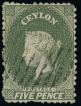 Lot 1713 - british empire and foreign countries ceylon - regular issues -  Grosvenor Auctions Auction of British Empire and Foreign Countries Postage Stamps and Postal History