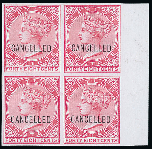 Lot 1719 - british empire and foreign countries ceylon - regular issues -  Grosvenor Auctions Auction of British Empire and Foreign Countries Postage Stamps and Postal History