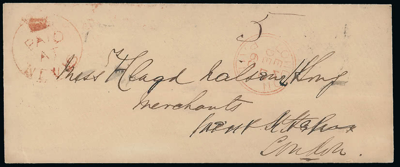 Lot 2524 - british empire and foreign countries Saint Kitts-Nevis: Nevis - Postal History -  Grosvenor Auctions Auction of British Empire and Foreign Countries Postage Stamps and Postal History