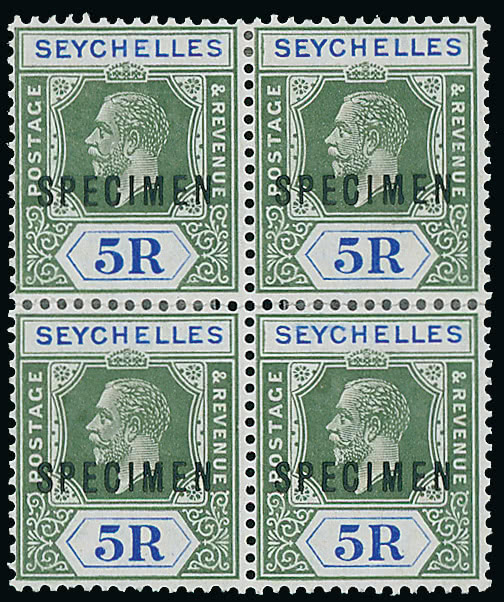 Lot 1269 - King George V Key Plates seychelles - regular issues -  Grosvenor Auctions Auction of British Empire and Foreign Countries Postage Stamps and Postal History