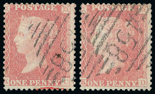 Lot 1602 - Great Britain 1857 – 63 die ii - alphabet iii - lc14 on white paper one penny - Grosvenor Auctions Auction of Great Britain Postage Stamps and Postal History Lot 1602 - Great Britain 1857 – 63 die ii - alphabet iii - lc14 on white paper one penny - Grosvenor Auctions Auction of Great Britain Postage Stamps and Postal History