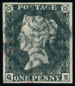 Lot 1335 - Great Britain 1840 one penny black and two pence blue - Grosvenor Auctions Auction of Great Britain Postage Stamps and Postal History Lot 1335 - Great Britain 1840 one penny black and two pence blue - Grosvenor Auctions Auction of Great Britain Postage Stamps and Postal History