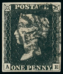 Lot 1395 - Great Britain 1840 one penny black and two pence blue - Grosvenor Auctions Auction of Great Britain Postage Stamps and Postal History Lot 1395 - Great Britain 1840 one penny black and two pence blue - Grosvenor Auctions Auction of Great Britain Postage Stamps and Postal History