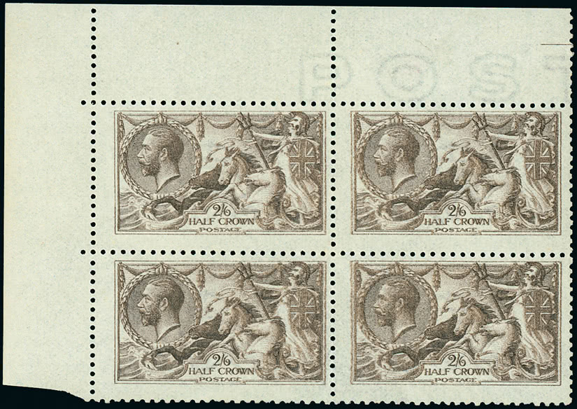 Lot 1850 - Great Britain 1915–18 de la rue - Grosvenor Auctions Auction of Great Britain Postage Stamps and Postal History Lot 1850 - Great Britain 1915–18 de la rue - Grosvenor Auctions Auction of Great Britain Postage Stamps and Postal History