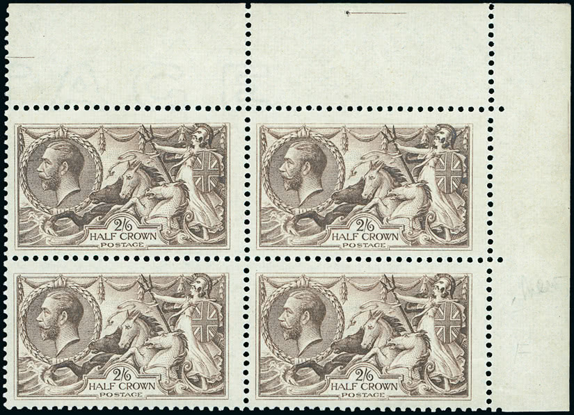 Lot 1872 - Great Britain 1918 bradbury -  Grosvenor Auctions Auction of Great Britain Postage Stamps and Postal History