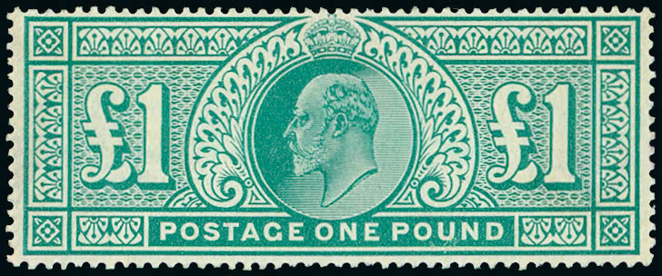 Lot 1784 - Great Britain 1902 - 10 de la rue -  Grosvenor Auctions Auction of Great Britain Postage Stamps and Postal History