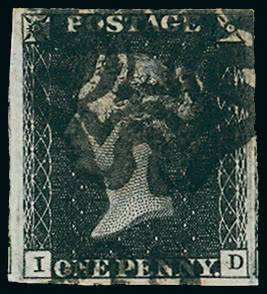 Lot 1475 - Great Britain 1840 one penny black and two pence blue - Grosvenor Auctions Auction of Great Britain Postage Stamps and Postal History Lot 1475 - Great Britain 1840 one penny black and two pence blue - Grosvenor Auctions Auction of Great Britain Postage Stamps and Postal History