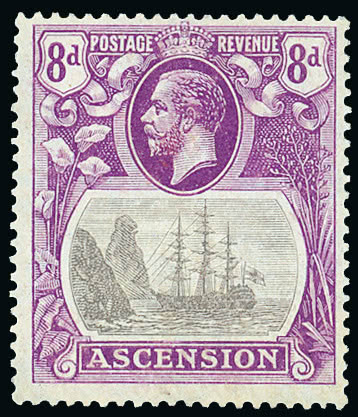 Lot 170 - british empire and foreign countries ascension - regular issues - Grosvenor Auctions Auction of British Empire and Foreign Countries Postage Stamps and Postal History Lot 170 - british empire and foreign countries ascension - regular issues - Grosvenor Auctions Auction of British Empire and Foreign Countries Postage Stamps and Postal History
