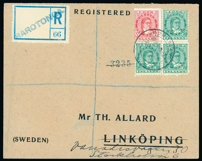 Lot 537 - british empire and foreign countries Cook Islands - Cancellations and Covers - Grosvenor Auctions Auction of British Empire and Foreign Countries Postage Stamps and Postal History Lot 537 - british empire and foreign countries Cook Islands - Cancellations and Covers - Grosvenor Auctions Auction of British Empire and Foreign Countries Postage Stamps and Postal History