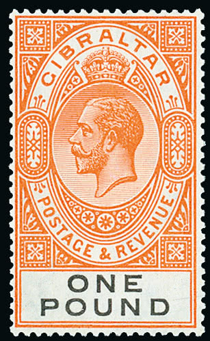 Lot 684 - british empire and foreign countries gibraltar - regular issues -  Grosvenor Auctions Auction of British Empire and Foreign Countries Postage Stamps and Postal History