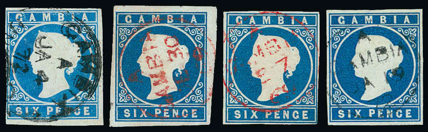 Lot 658 - british empire and foreign countries gambia - regular issues -  Grosvenor Auctions Auction of British Empire and Foreign Countries Postage Stamps and Postal History