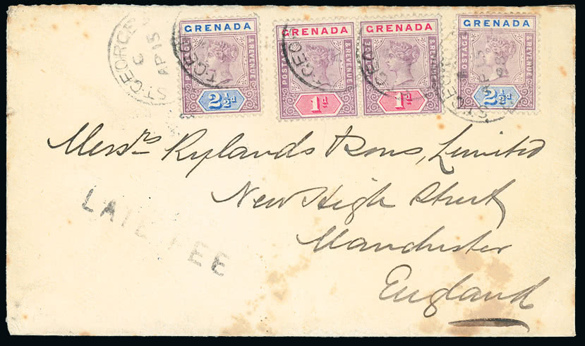 Lot 722 - british empire and foreign countries grenada - regular issues -  Grosvenor Auctions Auction of British Empire and Foreign Countries Postage Stamps and Postal History