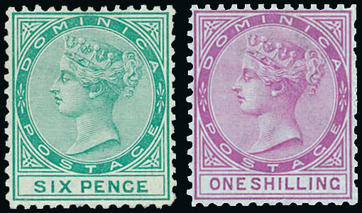 Lot 560 - british empire and foreign countries dominica - regular issues - Grosvenor Auctions Auction of British Empire and Foreign Countries Postage Stamps and Postal History Lot 560 - british empire and foreign countries dominica - regular issues - Grosvenor Auctions Auction of British Empire and Foreign Countries Postage Stamps and Postal History