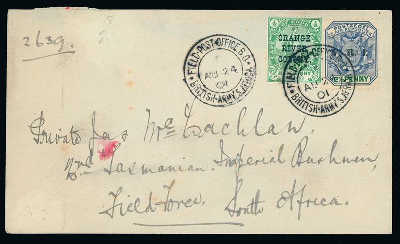 Lot 1272 - british empire and foreign countries South Africa: South African War 1899-1902: British Forces - Regular Issues -  Grosvenor Auctions Auction of British Empire and Foreign Countries Postage Stamps and Postal History
