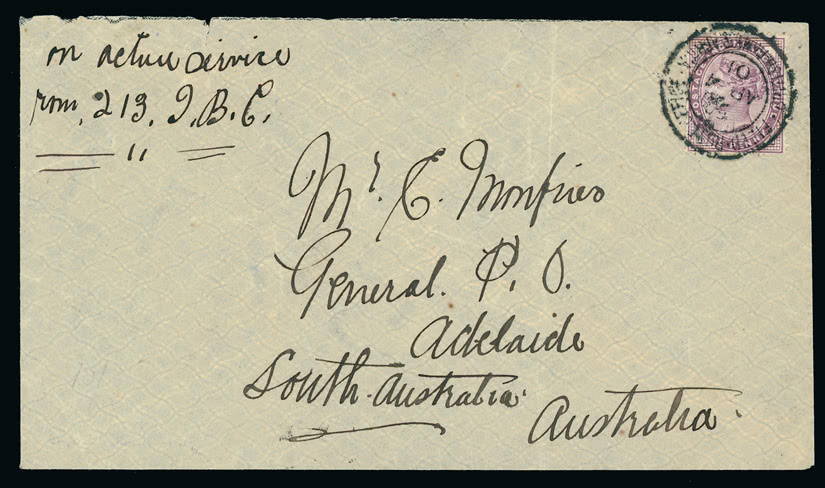 Lot 1275 - british empire and foreign countries South Africa: South African War 1899-1902: British Forces - Regular Issues -  Grosvenor Auctions Auction of British Empire and Foreign Countries Postage Stamps and Postal History