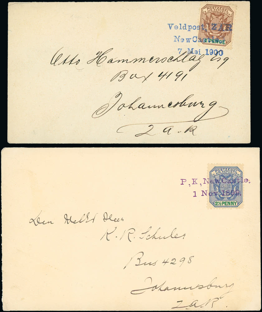 Lot 1308 - british empire and foreign countries South Africa: South African War 1899-1902: Boer Invasion of Natal - Regular Issues - Grosvenor Auctions Auction of British Empire and Foreign Countries Postage Stamps and Postal History Lot 1308 - british empire and foreign countries South Africa: South African War 1899-1902: Boer Invasion of Natal - Regular Issues - Grosvenor Auctions Auction of British Empire and Foreign Countries Postage Stamps and Postal History