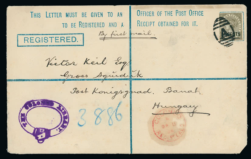 Lot 488 - british empire and foreign countries Ceylon: Covers and Cancellations by Subject - Regular Issues - Grosvenor Auctions Auction of British Empire and Foreign Countries Postage Stamps and Postal History Lot 488 - british empire and foreign countries Ceylon: Covers and Cancellations by Subject - Regular Issues - Grosvenor Auctions Auction of British Empire and Foreign Countries Postage Stamps and Postal History
