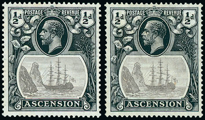 Lot 166 - british empire and foreign countries ascension - regular issues - Grosvenor Auctions Auction of British Empire and Foreign Countries Postage Stamps and Postal History Lot 166 - british empire and foreign countries ascension - regular issues - Grosvenor Auctions Auction of British Empire and Foreign Countries Postage Stamps and Postal History