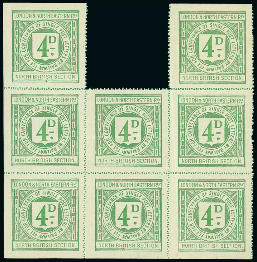 Lot 2218 - Railways: England and Wales railway stamps -  Grosvenor Auctions The Rev Roger de Lacy-Spencer Collection of Railway Stamps