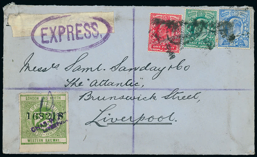 Lot 2225 - Railways: England and Wales railway stamps -  Grosvenor Auctions The Rev Roger de Lacy-Spencer Collection of Railway Stamps