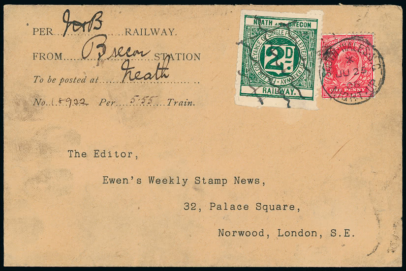 Lot 2282 - Railways: England and Wales railway stamps -  Grosvenor Auctions The Rev Roger de Lacy-Spencer Collection of Railway Stamps