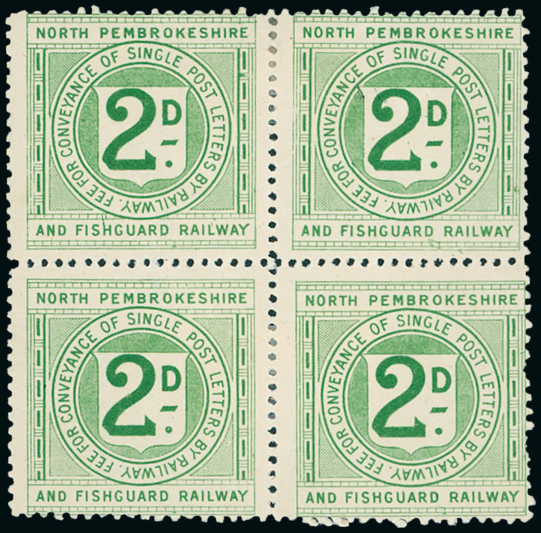 Lot 2292 - Railways: England and Wales railway stamps -  Grosvenor Auctions The Rev Roger de Lacy-Spencer Collection of Railway Stamps