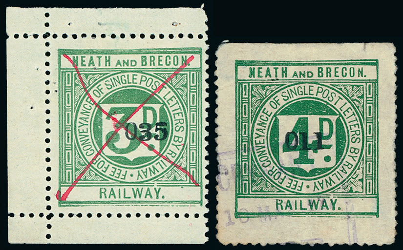 Lot 2285 - Railways: England and Wales railway stamps -  Grosvenor Auctions The Rev Roger de Lacy-Spencer Collection of Railway Stamps