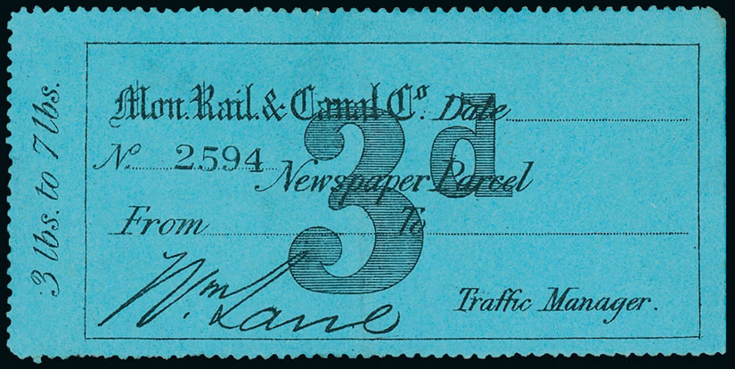 Lot 2469 - Railways: England and Wales Railway Parcel Stamps -  Grosvenor Auctions The Rev Roger de Lacy-Spencer Collection of Railway Stamps